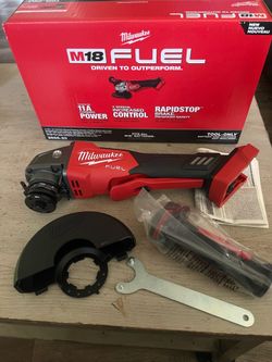 Milwaukee m18 4-1/2 fuel variable speed grinder (tool only)