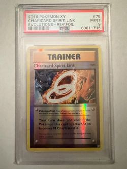 Pokemon Charizard Spirit Link PSA 9