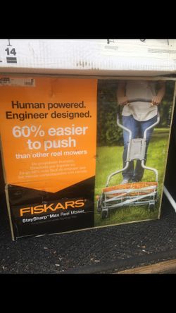 FISKARS Staysharp Max Lawnmower - New In Box