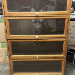 3’w Bookcase Shelves With Doors 15101