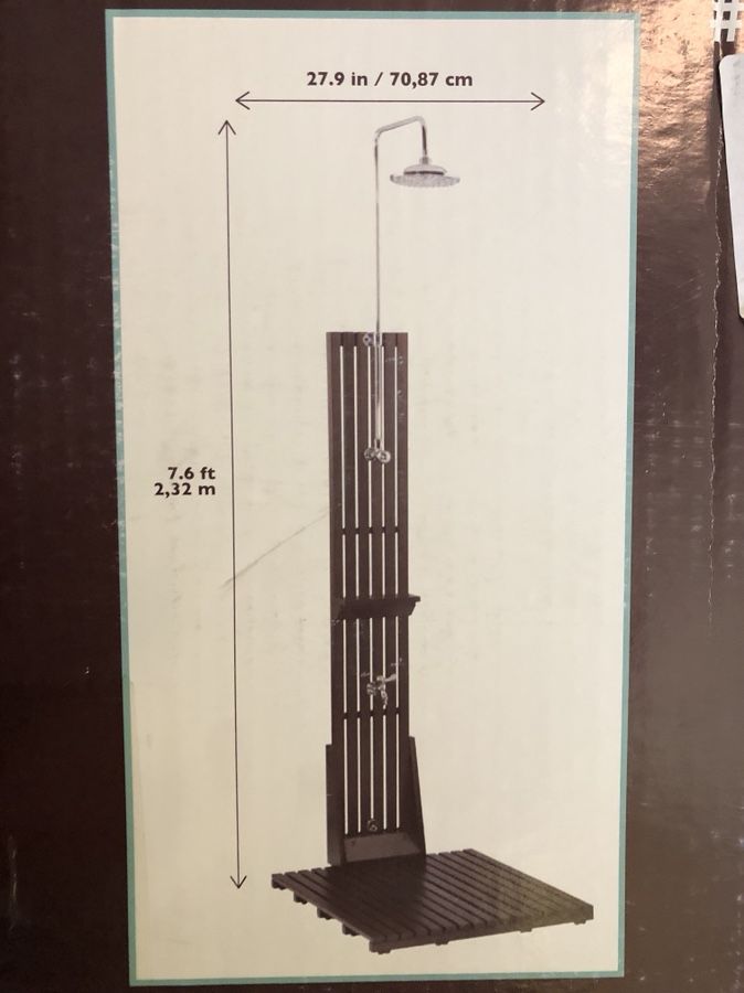 Outdoor shower brand new from Costco!