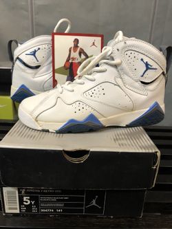 GS Air Jordan 7 Retro French Blue sz 5
