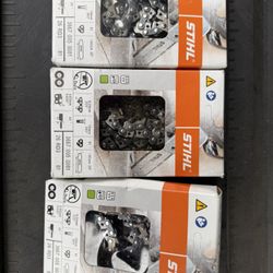 3-New Stihl 20 Inch 26 RD3 81 Chainsaw Chains