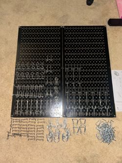Pegboard + accessories