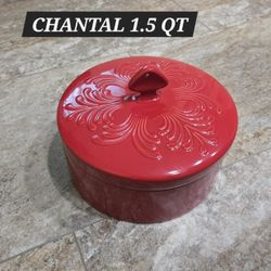 CHANTAL 1.5 QT BRAND NEW COVERED DISH