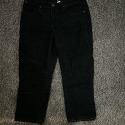 Black Baggy Corduroy Pants