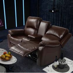 Reclining Leather Couch