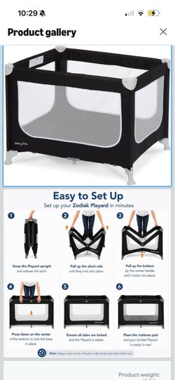 Pack and play with mattress insert and sheets