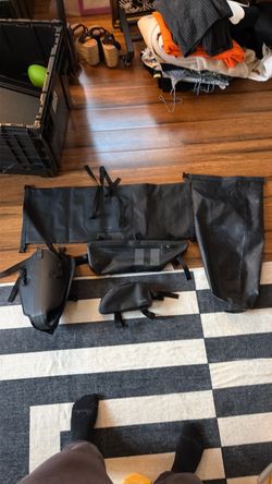 Rapha Black Cycling Bag Set