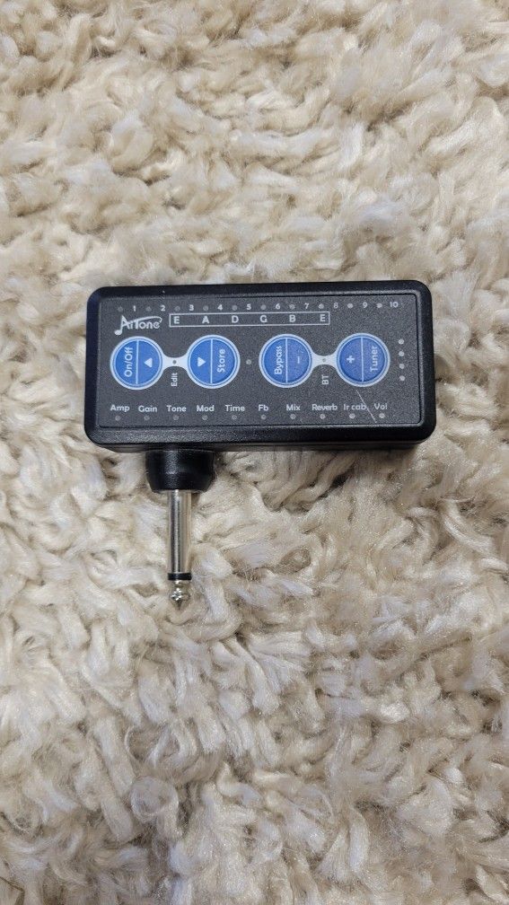 AITONE Guitar Headphone Amp Multi Effects with Tuner and Classic Preamp IR Cabinets Presets Rechargeable Mini Pocket Practice Guitar Amplifier Bluetoo