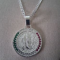 Cadena Y Dije San Judas Plata 925 