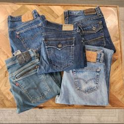 True Religion Levi's Mens Jeans bundle 