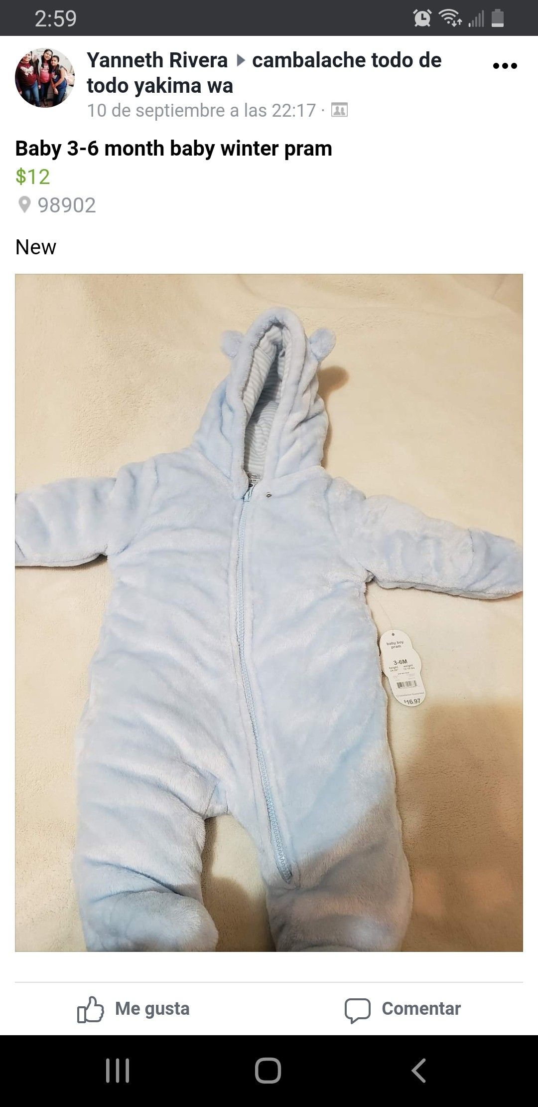 3-6 month winter baby pram