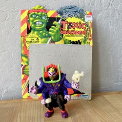 Vintage 1990 Playmates Toxic Crusaders Dr Killemoff Action Figure Complete
