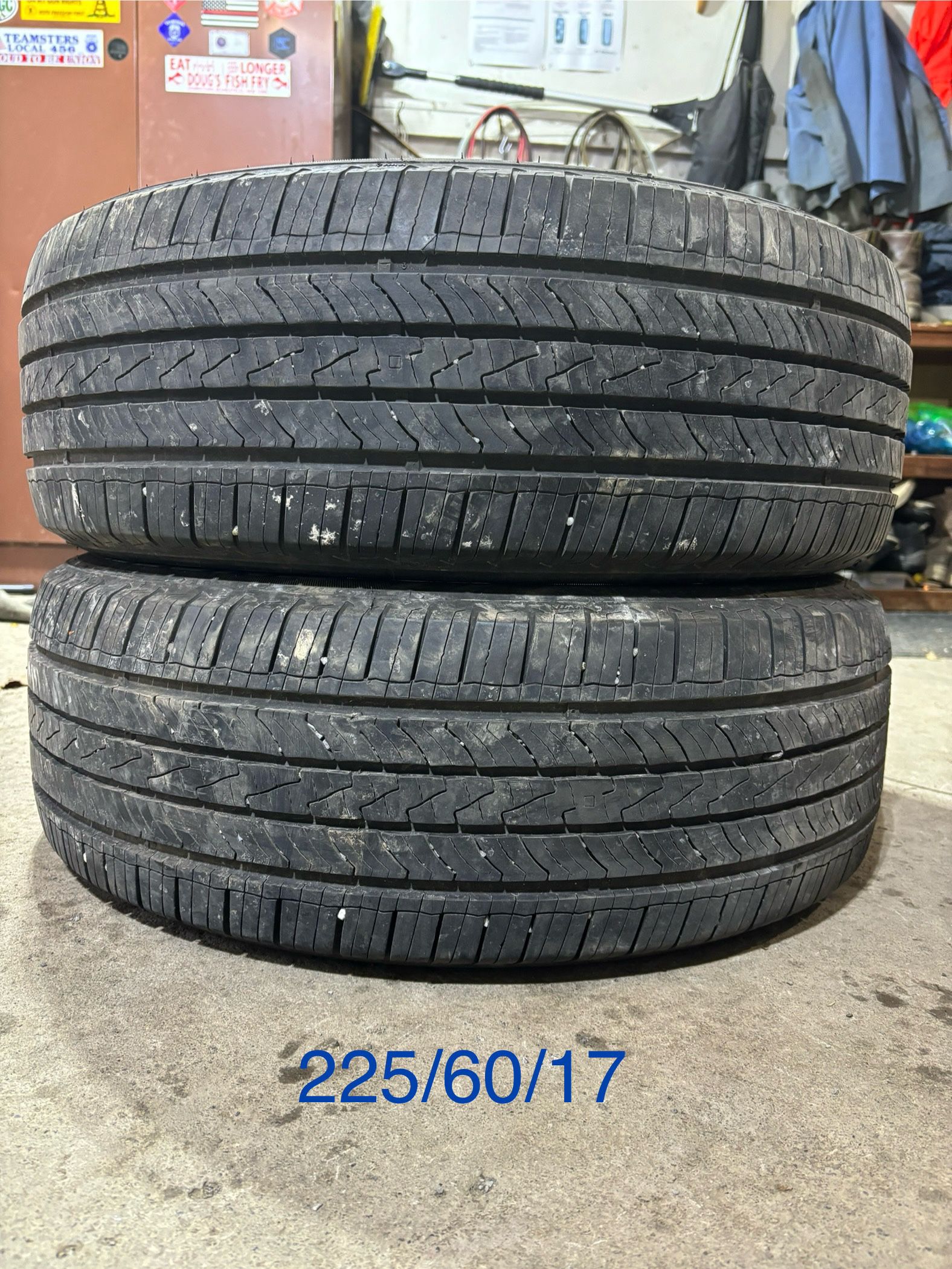 (2) - 225/60/17 Cooper Endeavor Plus Tires