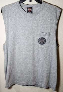 HARLEY DAVIDSON CHICK'S ALBUQUERQUE NM MEN'S SIZE LARGE SLEEVELESS T-SHIRT