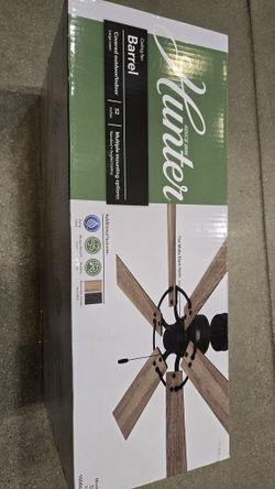 Hunter 52in Barrel. Indoor Outdoor. Ceiling Fan