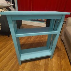 Light Blue Wooden Shelf