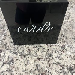 3 Tier Cupcake Stands and Acrylic Card Holder