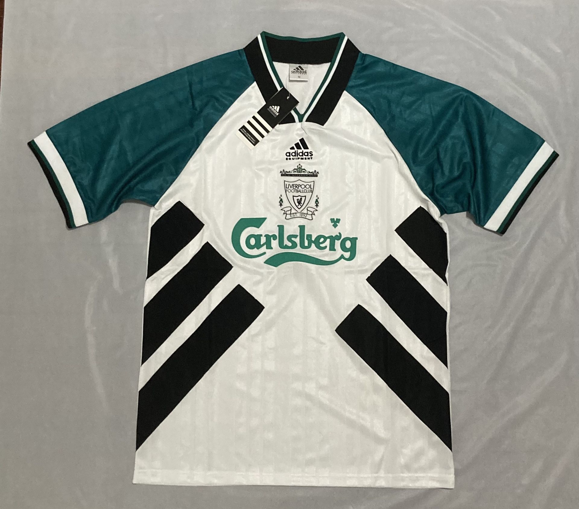 Vintage Adidas Liverpool 1993 95 Away Jersey Medium