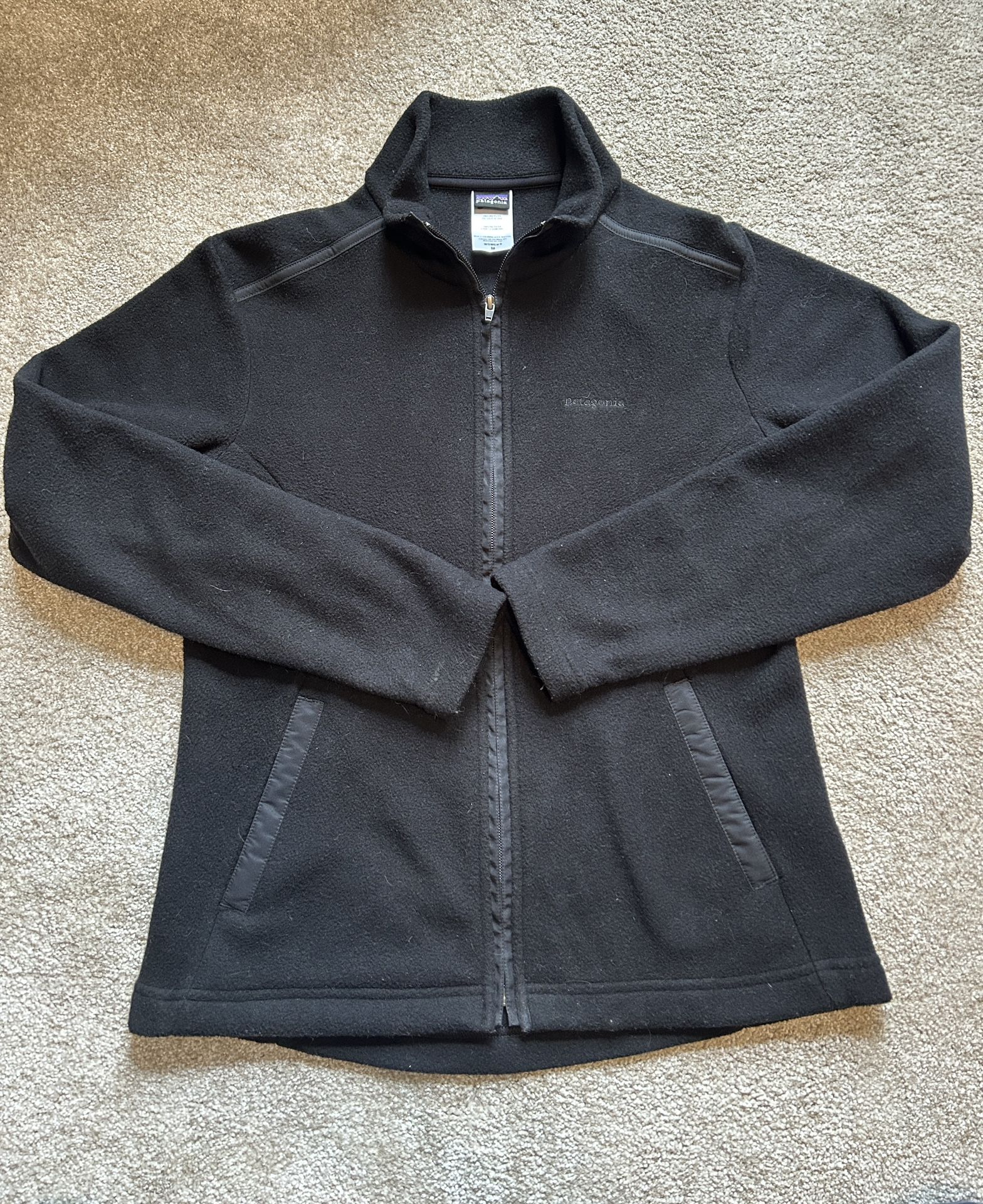 Patagonia Women's Black Polyester Full Zip Jacket - Size M