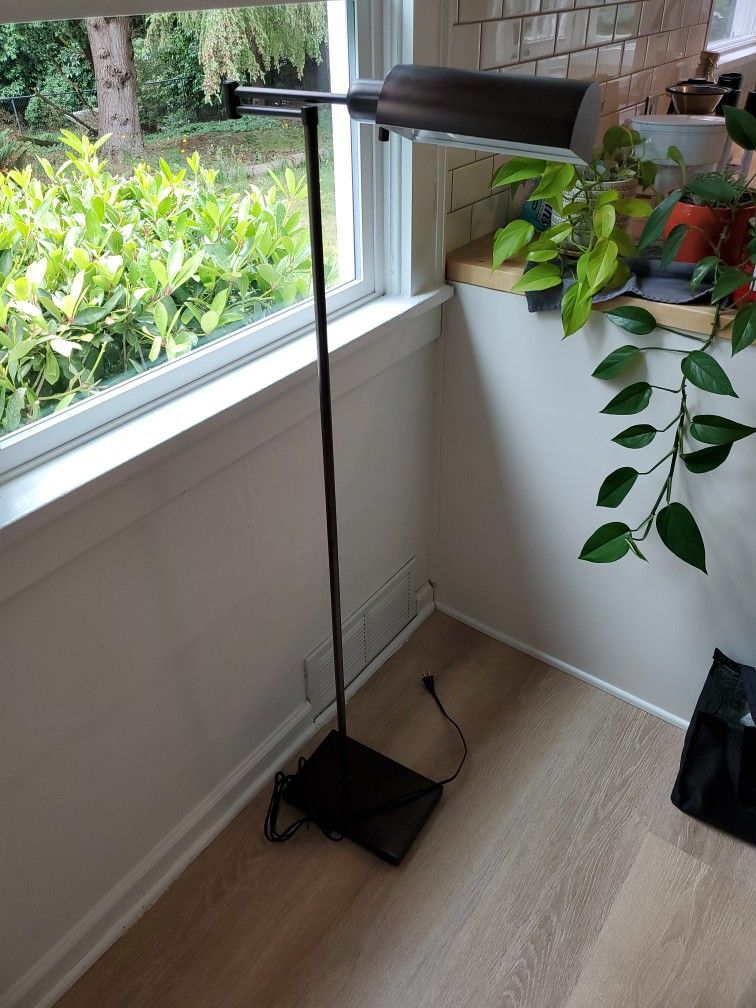 Crate & Barrel Bronze Floor Lamp