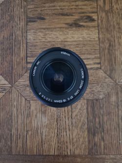 Canon EOS EFS 18-55mm Zoom lens.  Excellent condition.  Sharp as a tack.  F3.5-5.6.  AF works!