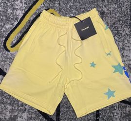 Yellow Palm Angles Shorts