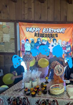 Naruto Birthday Back Drop 