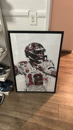 Tom Brady Buccaneers #12 Framed Art Print