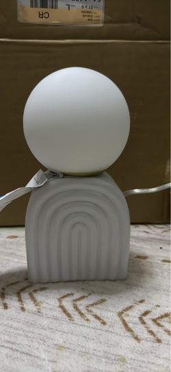 Pair of ceramic arch table lamp. Brand new in box
