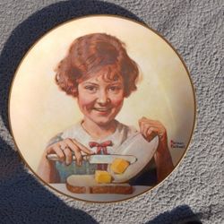 Norman Rockwell Plate Gorham Buttergirl