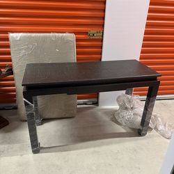 Mid century oriental Asian black lacked console table