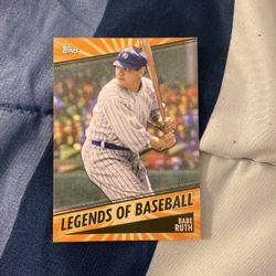 Babe Ruth Topps Baseball Card