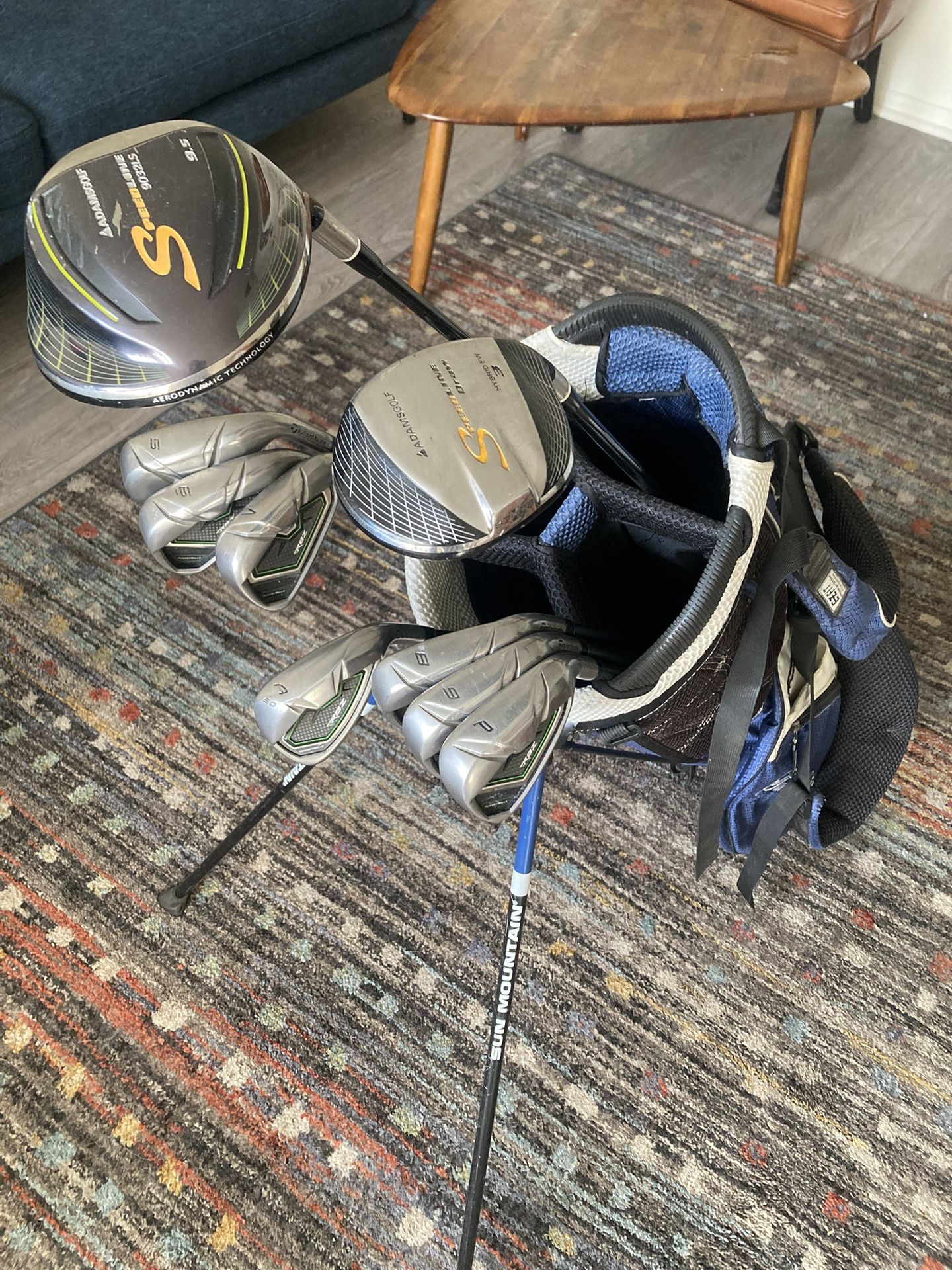 Taylormade Rbz Irons And Adams Driver And 3 Wood 