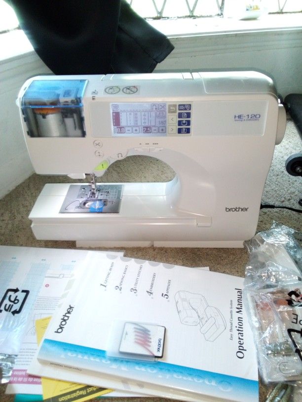 Brothers HE-120 Computerized Sewing/Embroidery Machine 