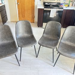 Chairs (4, Faux Leather)