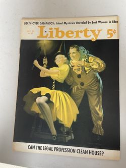 Vintage Liberty Magazine October 30, 1937 NY Giants, Joe Louis