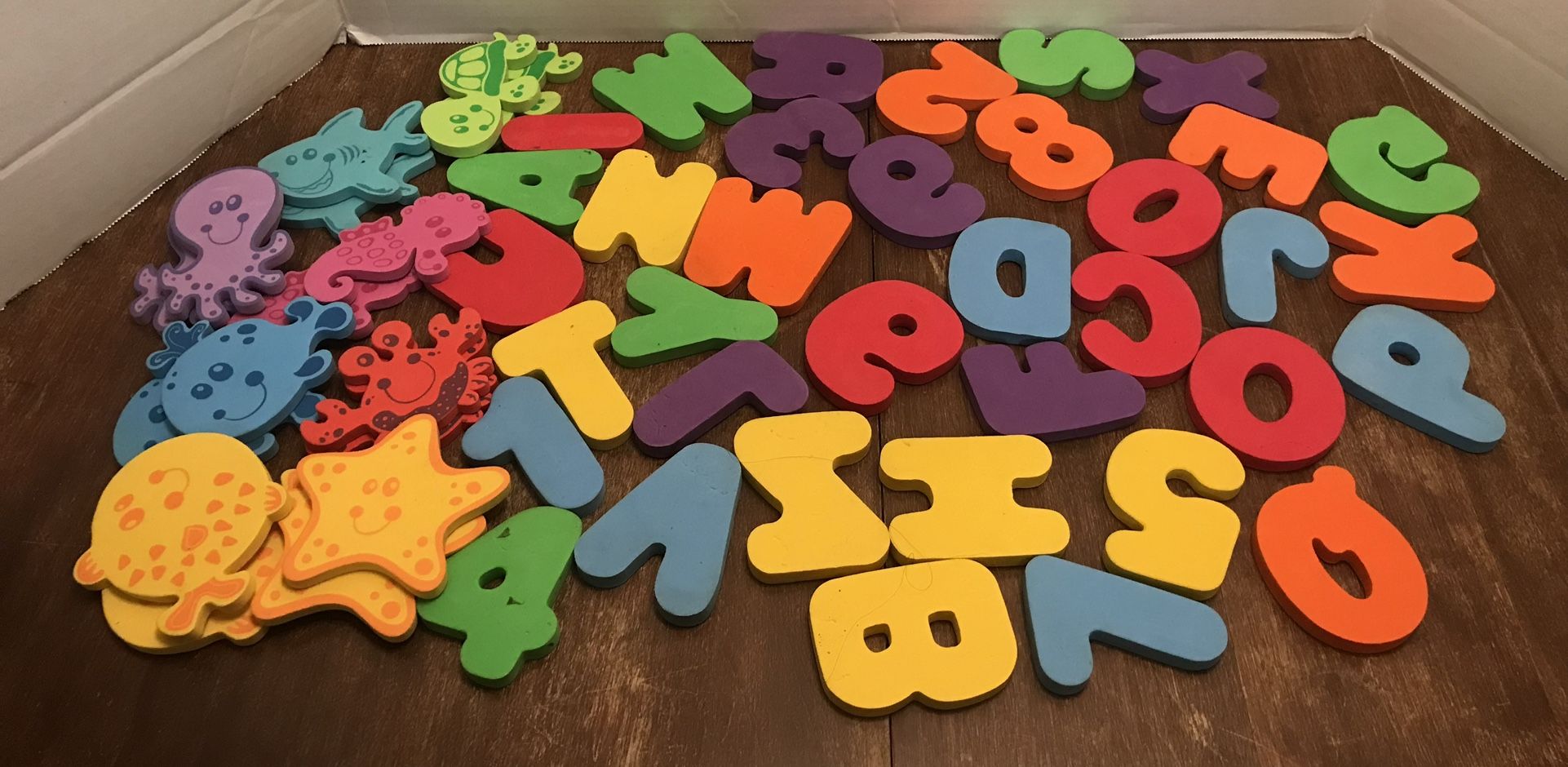 Bathtub Foam Letters