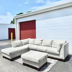 Gray Sectional Couch Sofa 