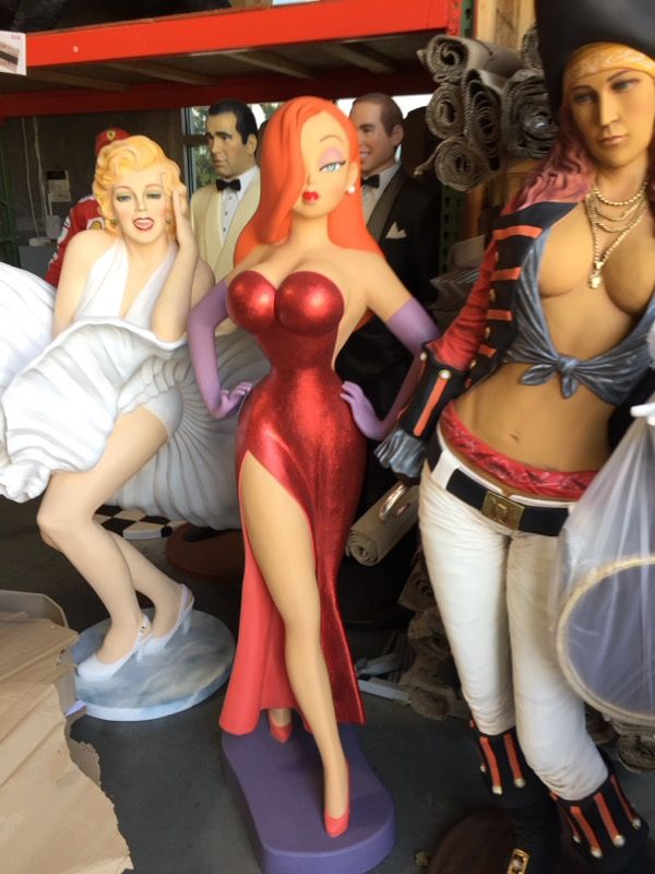 Life size jessica rabbit statue