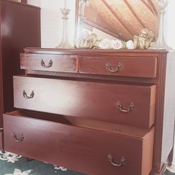 Beautiful Solid Wood Low Boy Antique Dresser