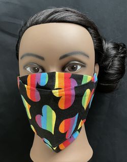 Pride Rainbow 🌈  Heart ❤️ 3D Fog-free Masks