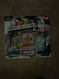 Pokemon,, black and white poster collection sealed cases available
