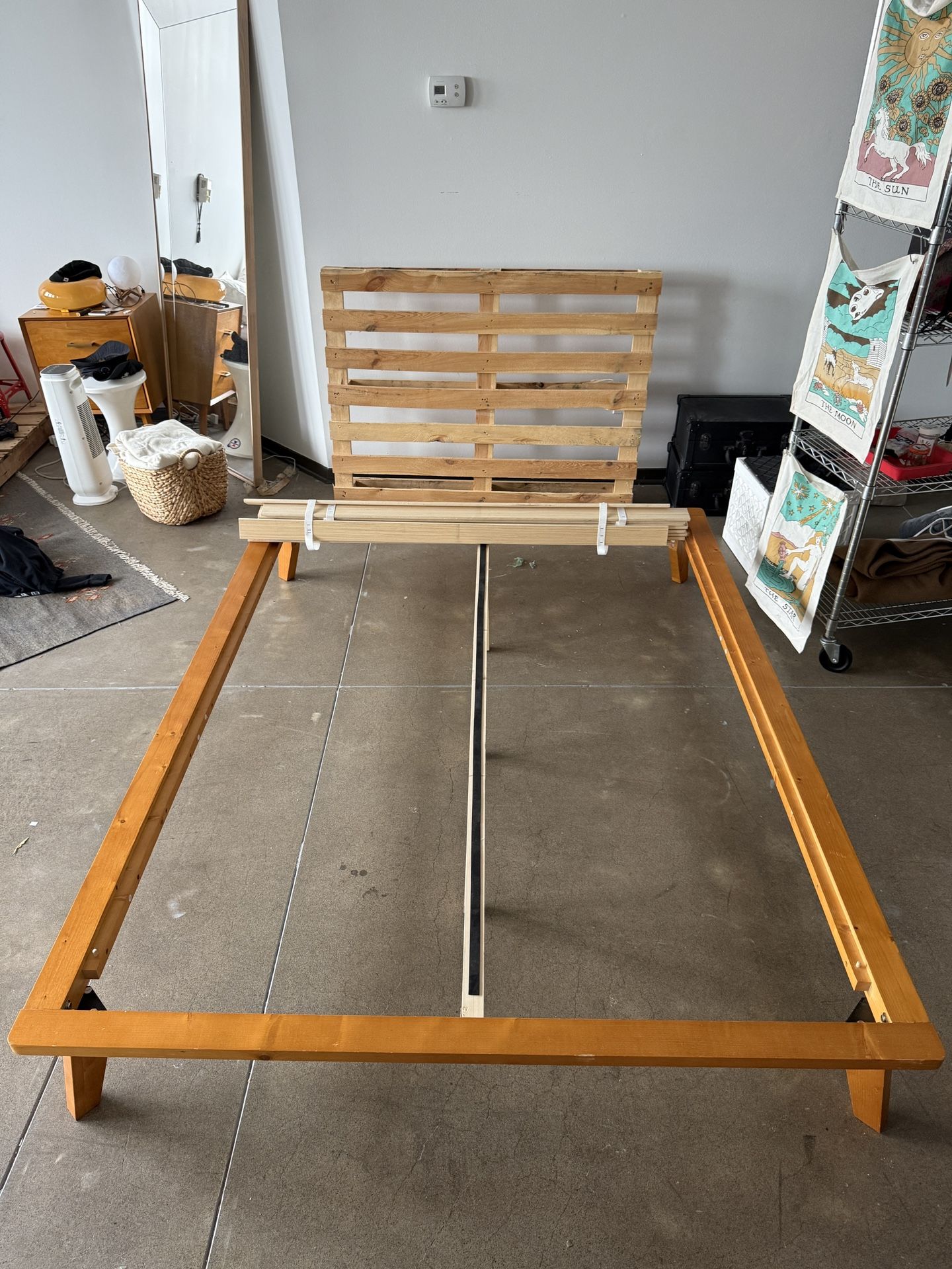 Nectar Queen Size Platform Bed Frame and Nightstands