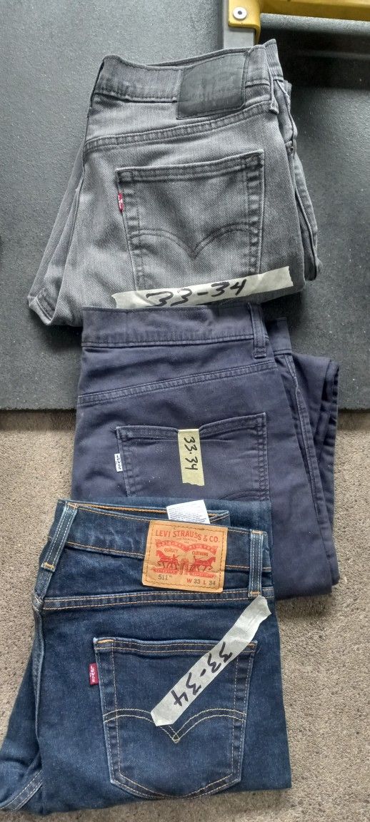 33x34 LEVIS JEANS MENS 