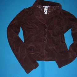 2000s brown corduroy soundgirl shacket