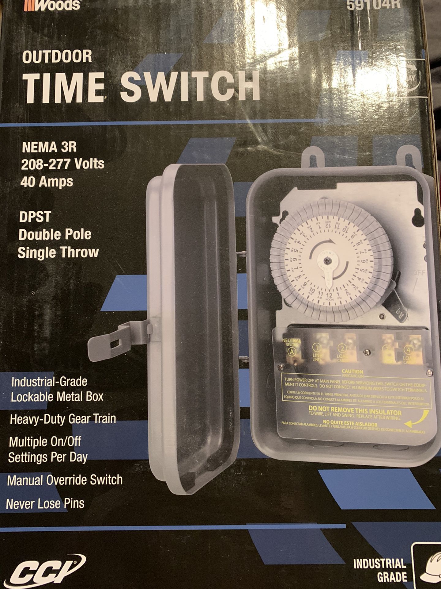 Pool timer switch
