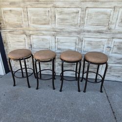 Set Of 4 Swivel Bar Stools