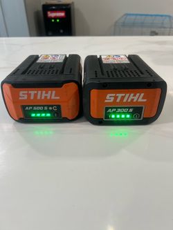 Stihl AP 300 S Lithium-lon Battery 36V In Excellent Condition Fully Charged & AP 500 S 36V 9.36ah 337Wh Lithium-lon Battery In Excellent Condition Ful